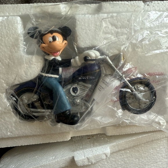 Disney Mickey Mouse NFL Baltimore RAVENS  Hamilton Collection HEADED FOR VICTORY - Picture 3 of 4